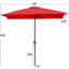 Parasol d'extérieur rectangulaire Glidewell-1952207347-2005725163