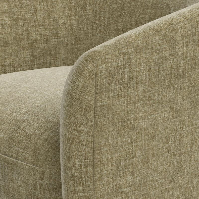 Lana Swivel Chair In Pitt Loden, Green Polyester