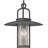 1-Light Indoor or Outdoor Black Hanging Lamp Lantern Wall Mount or Wall Sconce with Clear Glass Cylinder