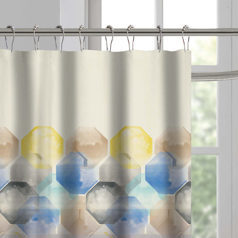 Rideau de douche simple Howard, Multicolore