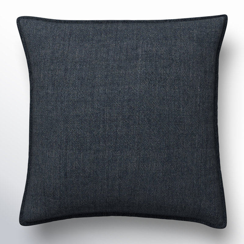 Coussin Burbank, Polyester/ bourre en polyester, 22 po x 22 po, Bleu très foncé