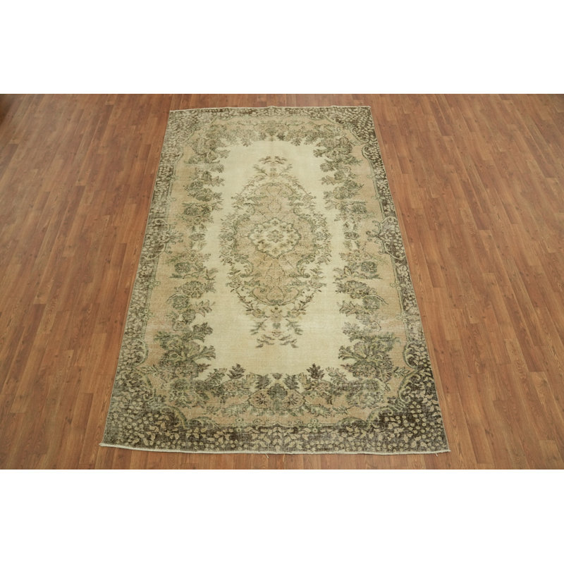 Tapis floral rétro 6 x 9