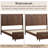 Bed Frame With Tall Headboard And Storage Bench,Soild Wood Sleigh Bed With Storage Chest-370820151-370820150