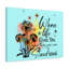Gives You More Light Blue Flowers - Wrapped Canvas Print