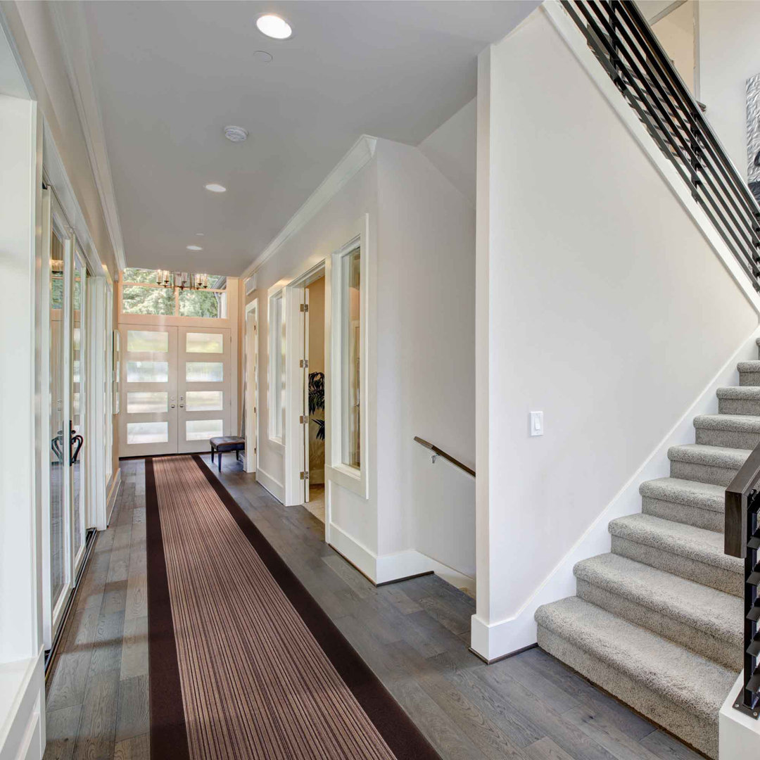 Baitz Looped/Hooked Brown Indoor Rug