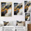 Minimalisme chrome or et orange poteries - salon abstrait spirales murales-1009285404-831866271