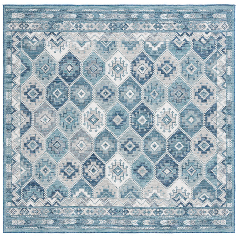 Tapis intérieur / extérieur Offerman Sunrise, Carré 6 pi 7 po