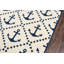 Tapis ivoire / bleu marine Yepez-767388711