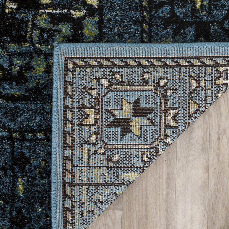 Donoban Vintage Hamadan Performance Oriental Rug, Rectangle 5'3" x 7'6"