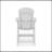 Adirondack Style Counter Chair – Stylish HDPE Poly Lumber For Dining, Patio, And Garden Comfort-2123648696