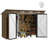 8.5 ft. W x 3.6 ft. D Metal Lean-To Storage Shed,Brown-111986050