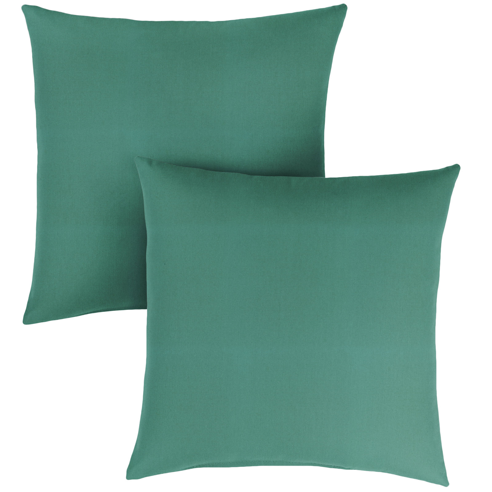 Ashish Sunbrella® Throw Pillow, Square 20", Sunbrella - Canvas Teal