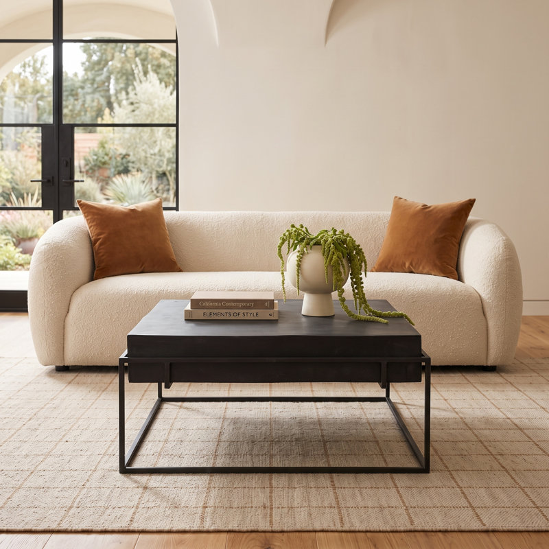 Lennie Aluminum Top Coffee Table