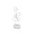 Herard Metal Swirl Abstract Decorative Silver Sculpture-1109632343