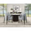 Plateau de table en marbre et finition espresso Clayten