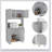 Onyx 2-Piece Kitchen Set with Island and Pantry, Ample Storage and Sleek Design for Modern Kitchens