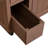 4-Piece Outdoor Rolling Kitchen Island with Sink w/Faucet, Solid Wood Grill Table with Storage Cabinets, Drawers, Stainless Table Top and Movable Shelves for Garden-129230214