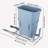Plastic Open Pull Out Trash Can - 9.24 Gallons
