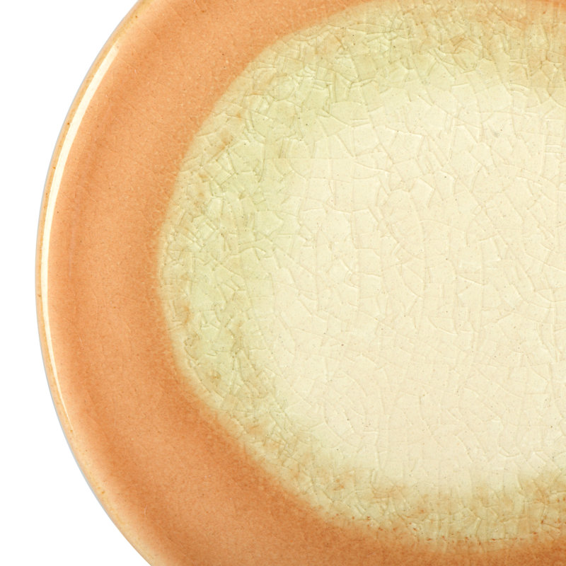 Sous-verres en grès à glacis réactif, Terre cuite