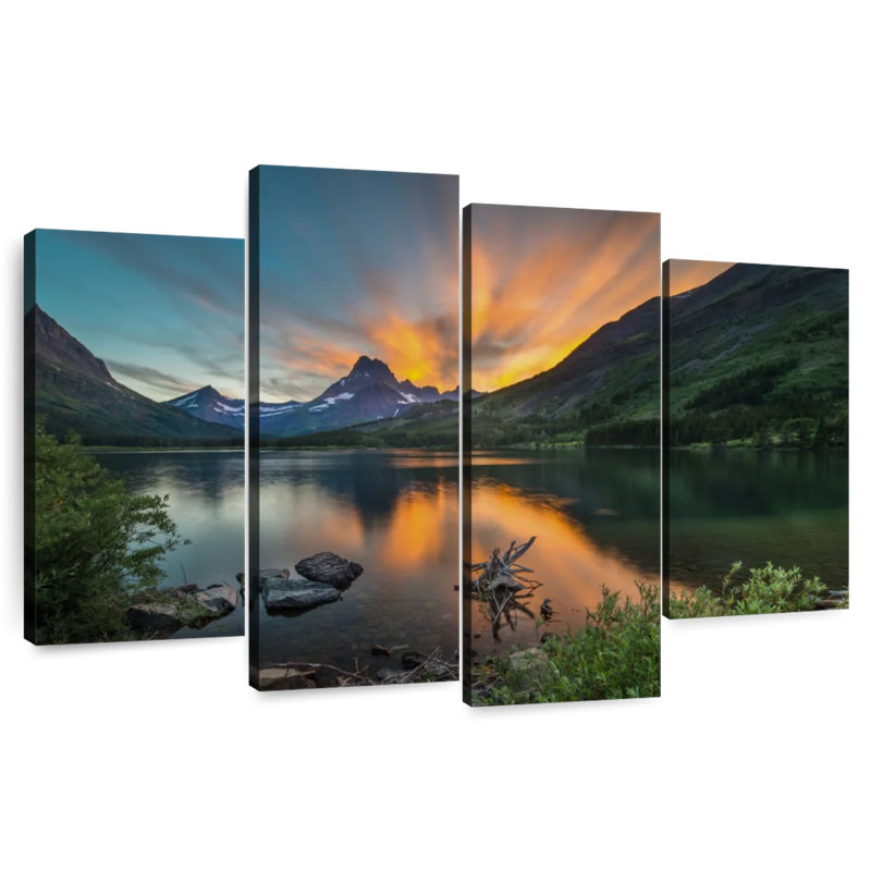 Lac Swiftcurant Sunset, H 48 po x l 75 po
