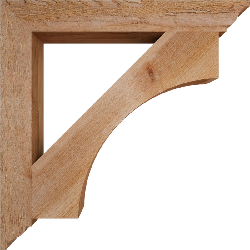 Support traditionnel Westlake, Cèdre rouge de l'Ouest, Rugueux, H 32 po x l 4 po x P 32 po