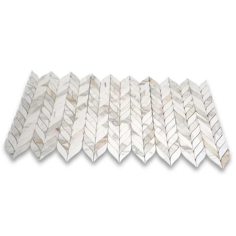 Calacatta 12" x 9" Marble Mosaic Tile