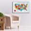 Toile épique «Us Map» par Farida Zaman, 40 po x 26 po-766610679