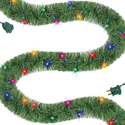 180 " Pre-Lit Spruce Garland