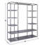 Organisateur de rangement portatif pour garde-robe - garde-robe en tissu non tissé, assemblage sans outil et housse anti-poussière, peu encombrant pour la chambre à coucher / appartement