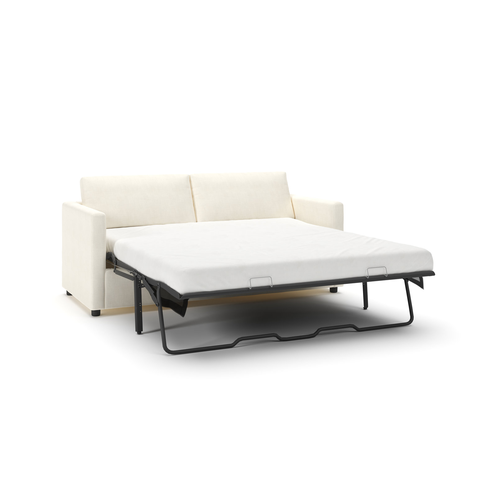 Godwin 75'' Upholstered Sleeper Sofa, Conversation Pearl Basketweave