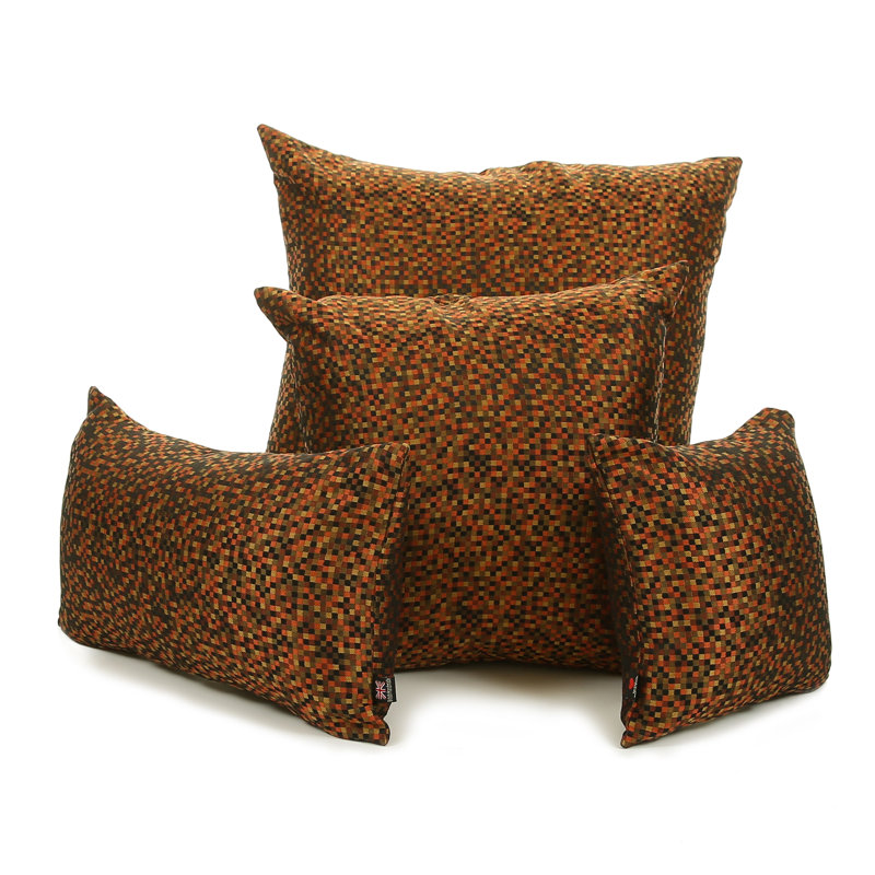 Alvaro Polka Dots Square Cushion, 55 x 55cm, Orange