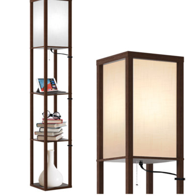 42cm White LED Column Floor Lamp