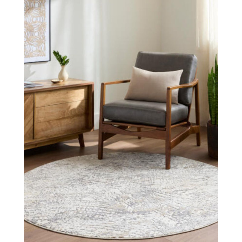 Kirima Machine Woven Area Rug, Round 6'7"