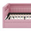 Lit plateforme tapissier pleine grandeur avec ports USB et ceinture à DEL, avec lit gigogne-1385961477
