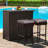 Cahmari 2 - Person Patio Dining Set with Rectangular Table , Cushions Included-306024913