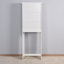 Armoire de rangement pour salle de bain en bois au-dessus de la toilette avec tablette réglable 23,62 po x 7,72 po x 67,32 po