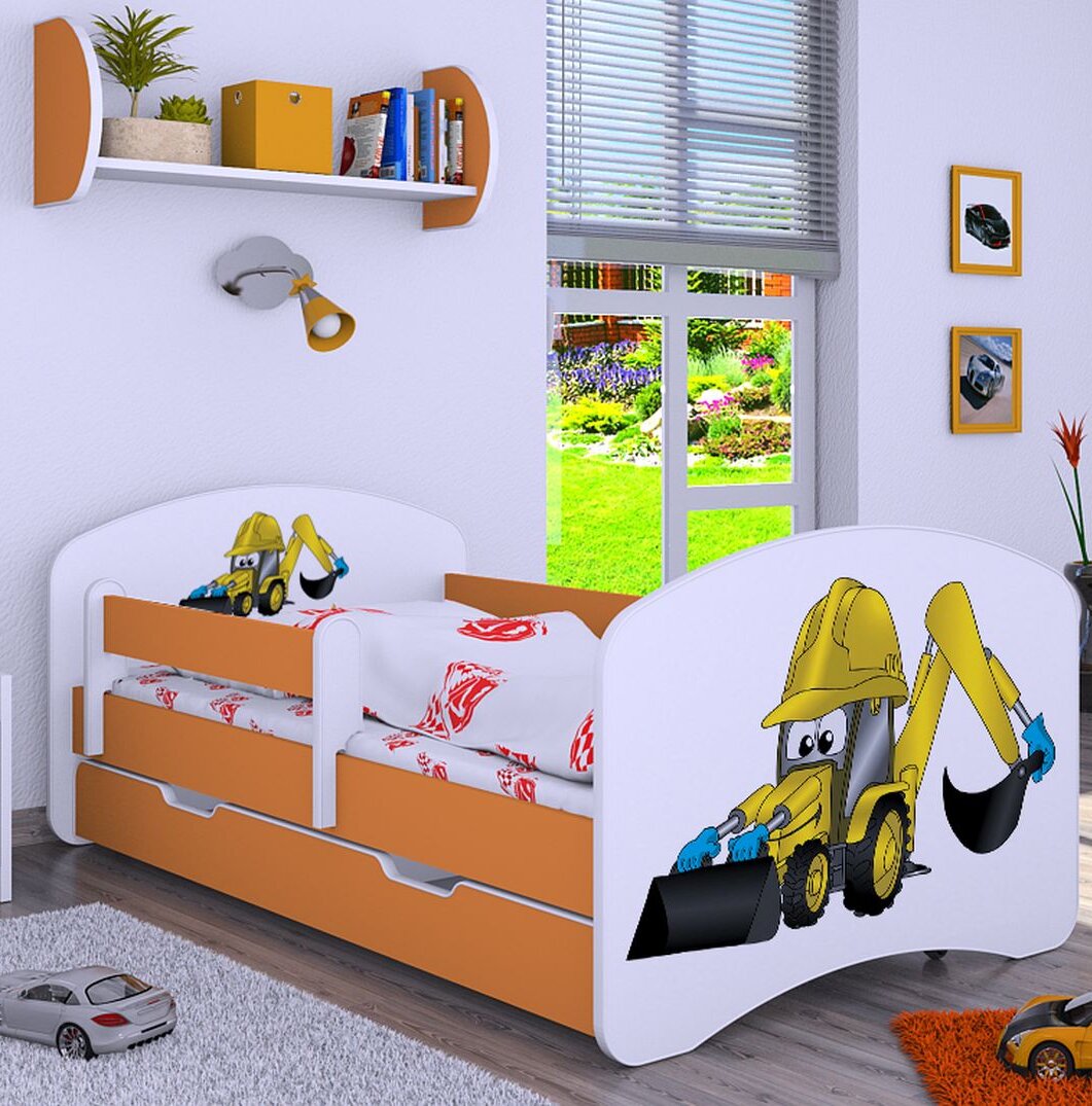 Kinderbett Mantooth mit Schublade, 70 x 140 cm