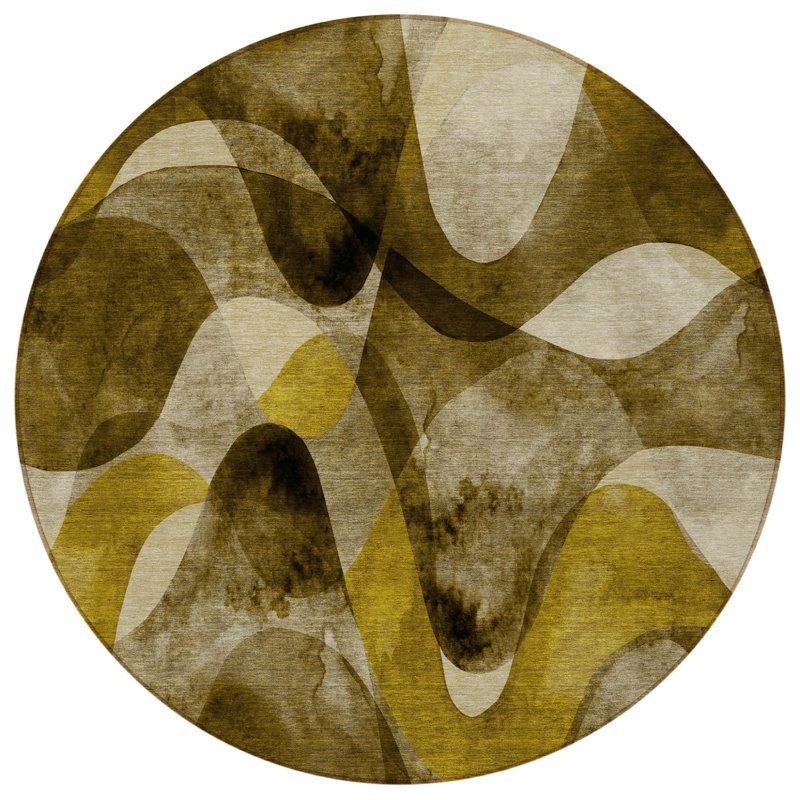 Tapis d'intérieur rond 8 po