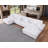 Errett Modern Fabric U-shape Sectional With 2 Ottomans-588844579