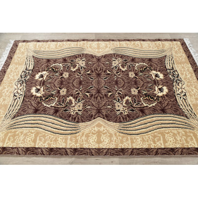 Tapis de zone brune/noir turc oriental Boulton