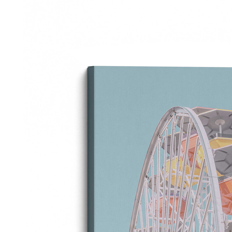 Pastel Carnival Ride On Canvas, Toile tendue, H 18 po x l 12 po