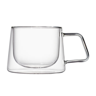 Latte Barista Double Wall Insulated Coffee Mug, 380 ml 4 Piece Set,Tea,Latte,Beverage Glasses