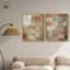 «Ghostly Damask Duo», reproduction d'art sur toile encadrée par Art Remedy, cadre argenté, 20 x 24-1375826638-1375826637