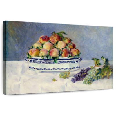 Yarlin nature morte avec pêche et raisin