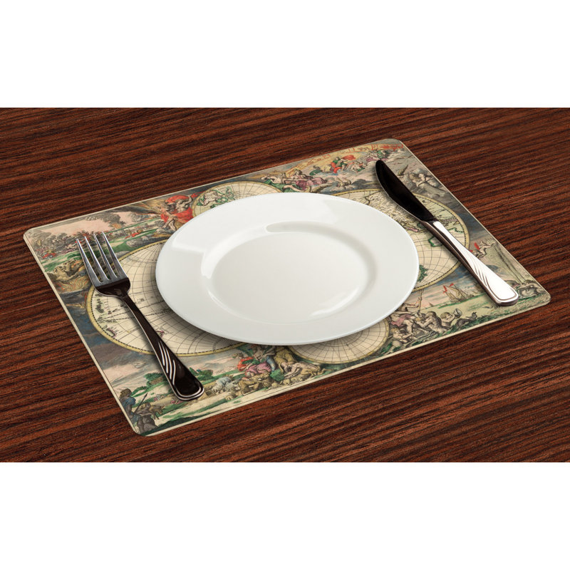 Polyester Cities & Maps Rectangle Placemat
