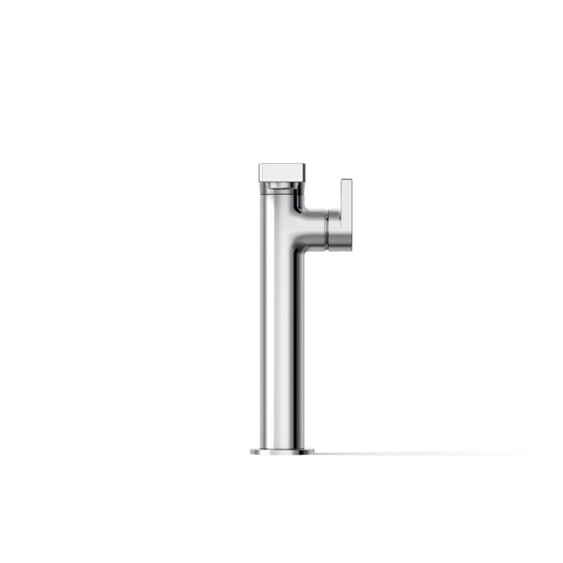 Composed Single Hole Bathroom Faucet with Drain Assembly, Polished Chrome