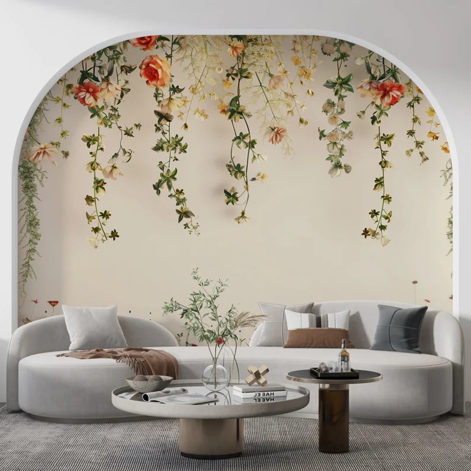 Red Barrel Studio Hanging Garden Elegance Floral Mural - Wayfair Canada