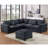Corduroy Sectional set with Ottoman-665842768