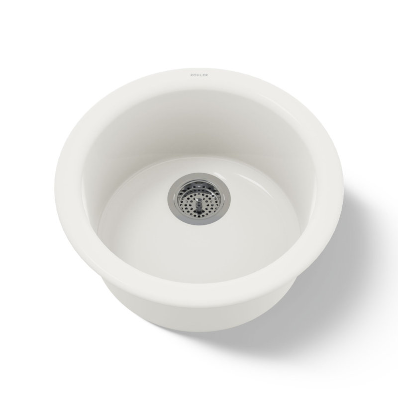 Porto Fino™ Top-Mount/Under-Mount Bar Sink, Biscuit