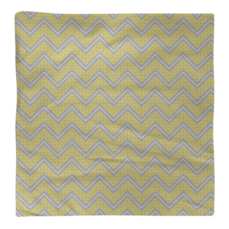 Serviette de coton à la main inversée classique Stephenie, H 0,1 po x l 22 po x P 22 po, Sergé de coton, Olive